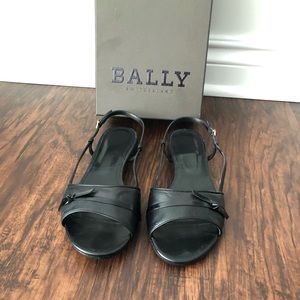 Bally Switzerland Women’s Black Lamb Nappa Sandals